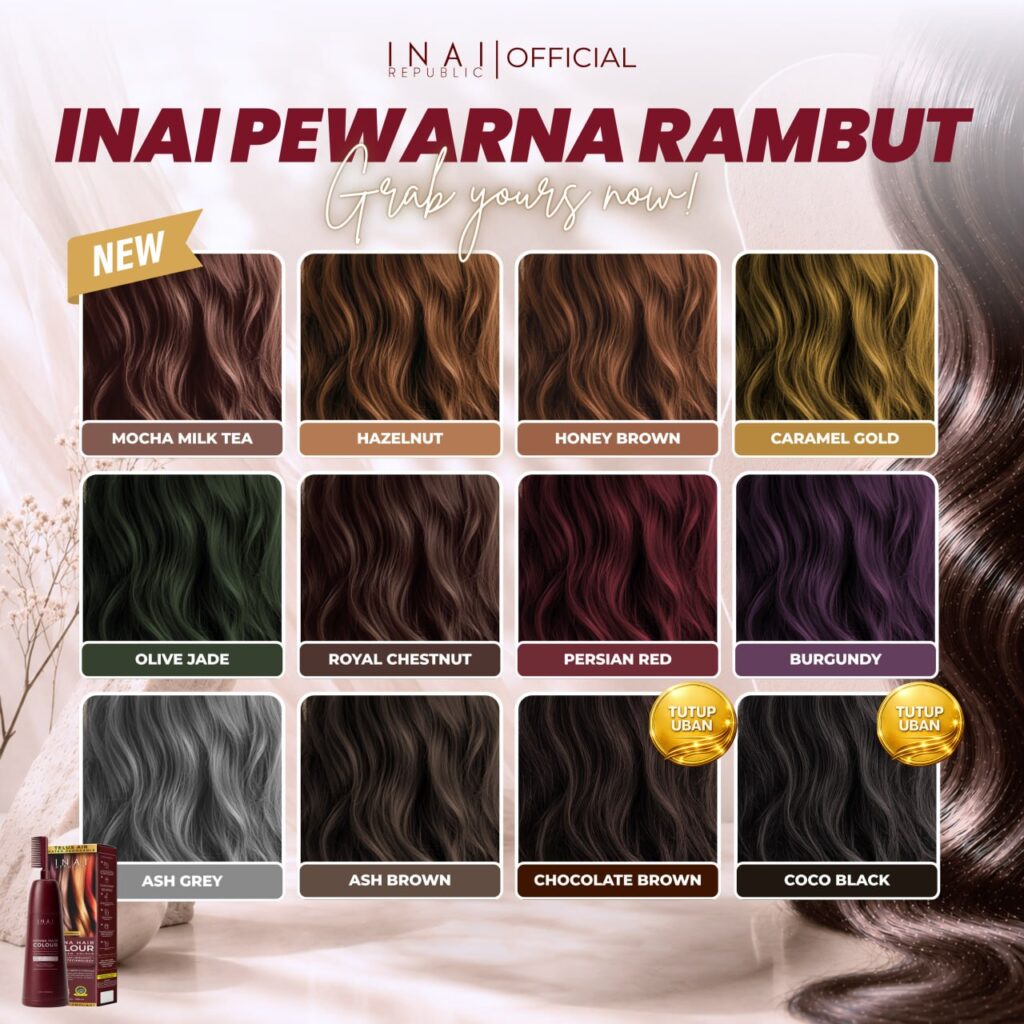 INAI PEWARNA RAMBUT HALAL INAI REPUBLIC – (New Advance Formulation ...