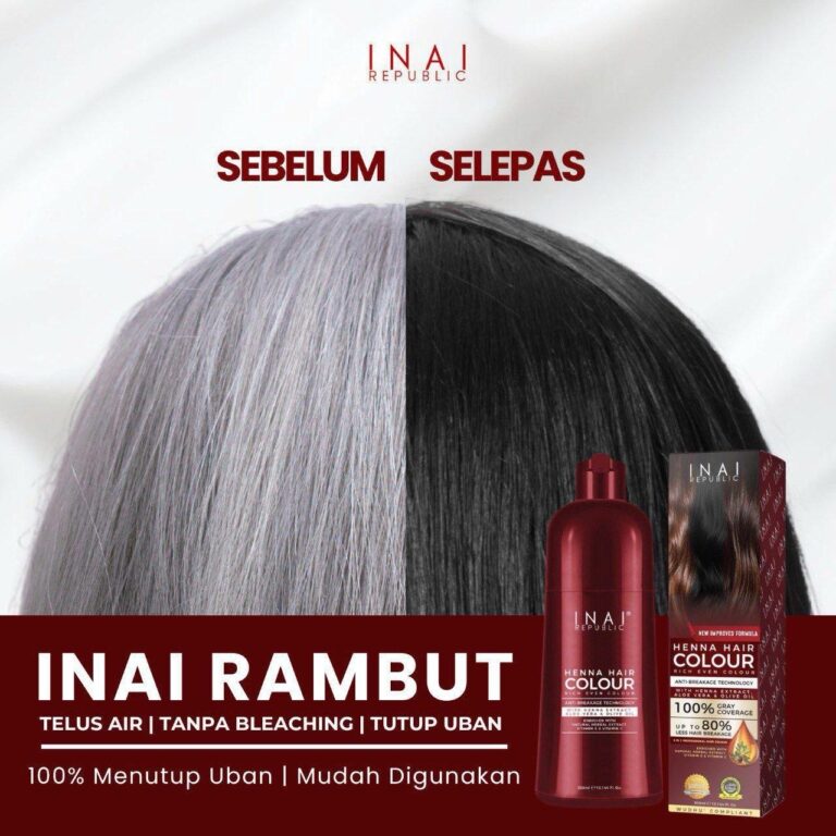 【New Arrival】INAI REPUBLIC Syampu Inai Tutup Uban Halal Size Jumbo (300 ...